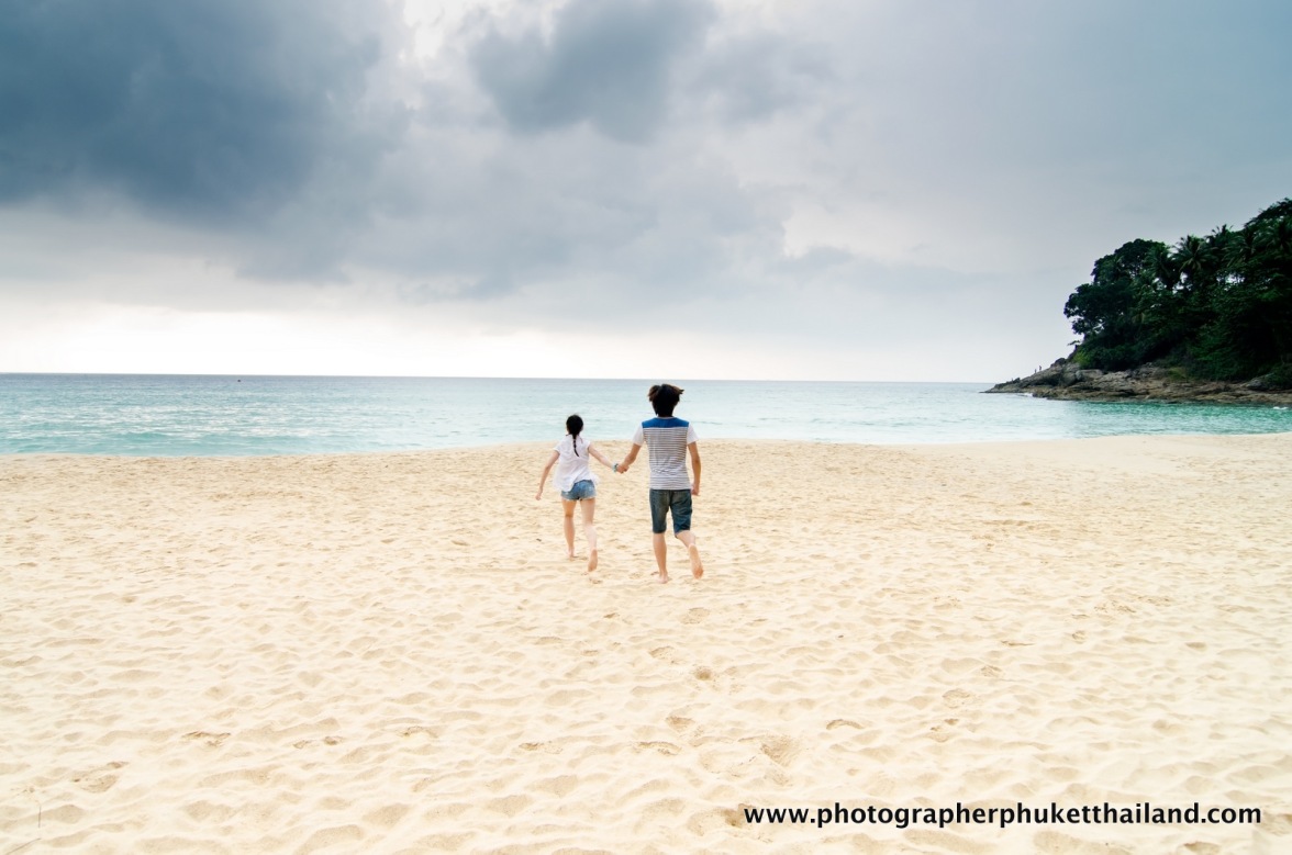couple photography at surin beach , phuket , thailand