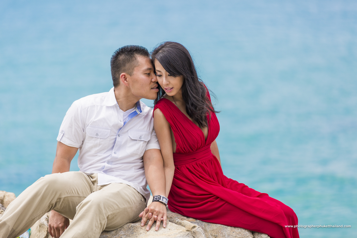 Honeymoon couple photoshoot at patong beach phuket