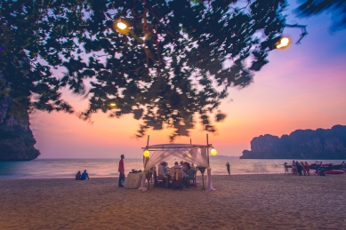 wedding photo session at Railay beach Krabi Thailand