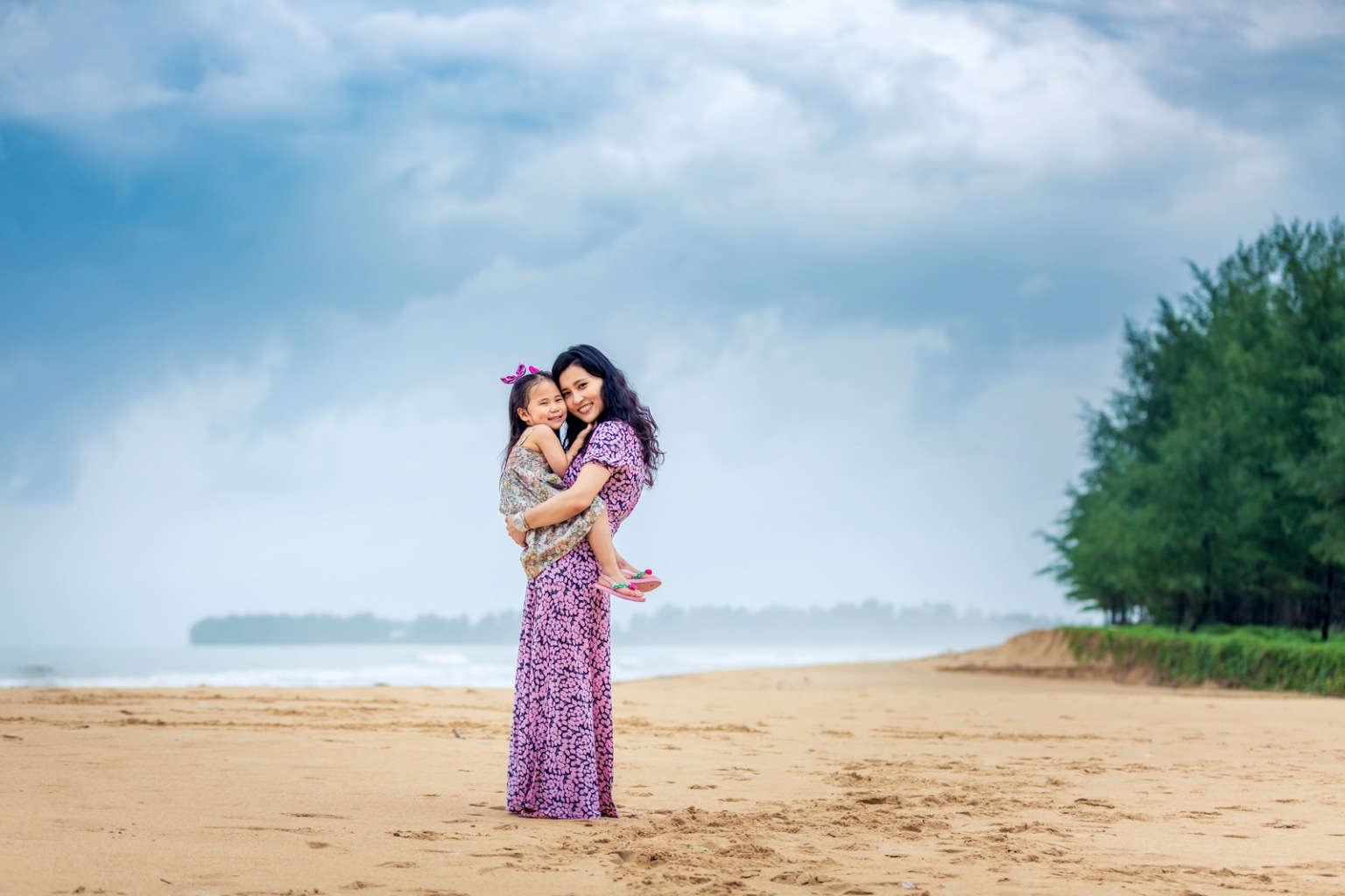 family photoshoot at Khuk Khak Beach Khao lak Phang nga Thailand by khaolak photographer 