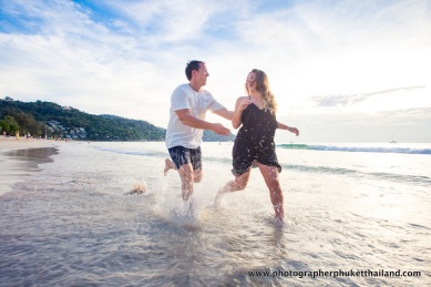 couple photo shooting at kata noi beach Phuket