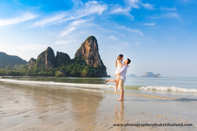couple photoshoot at Railay beach Krabi Thailand