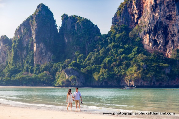 couple photoshoot at Railay beach Krabi Thailand