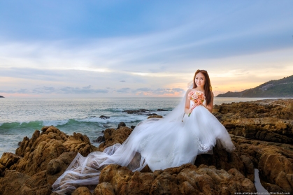 Bride at Kalim bay phuket