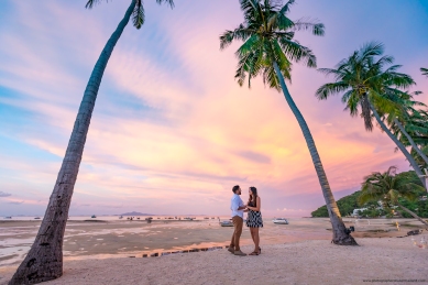 Marriage proposal at Phi Phi island Krabi Thailand