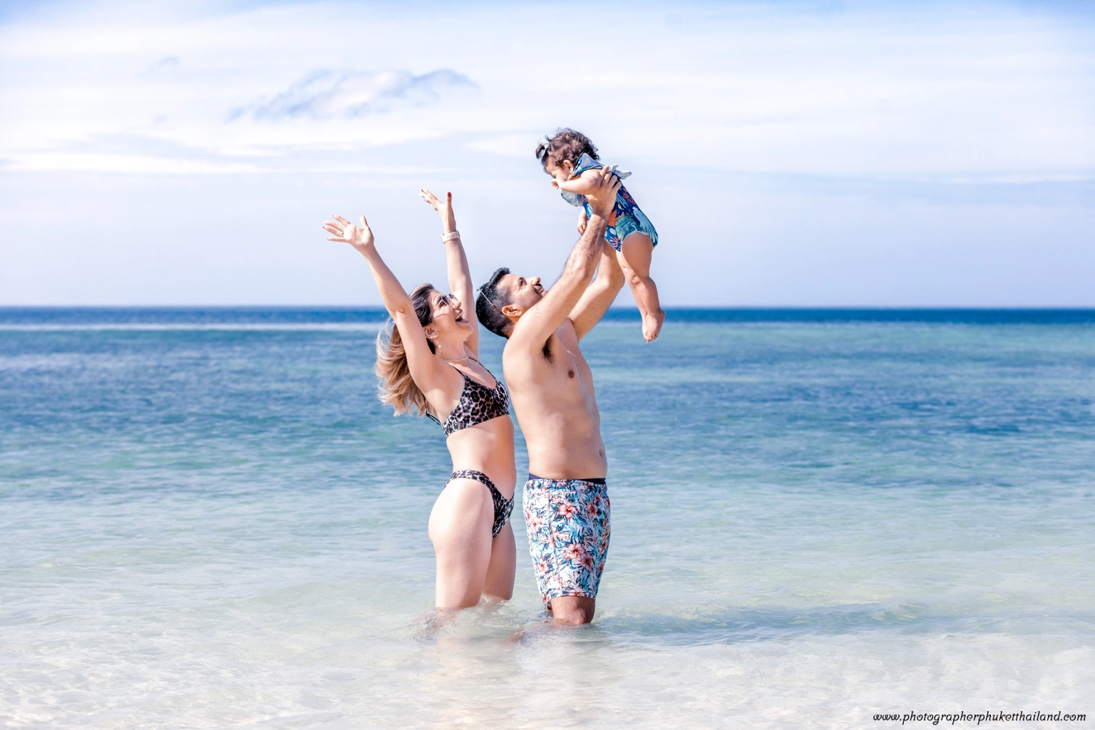 family photoshoot at Merlin beach phuket